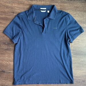 Calvin Klein Men's Deep Blue Polo Shirt